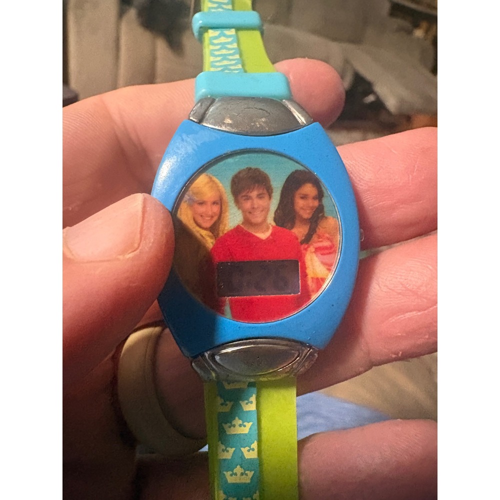 Disney High School Musical Digital Watch Blue Green HSM042 Troy Sharpay Watch